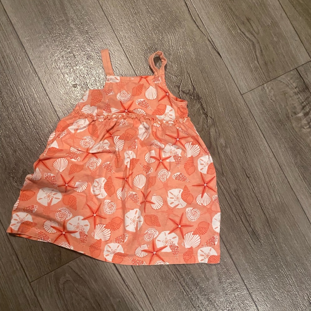 Wonder Nation Coral Starfish Kids Dress